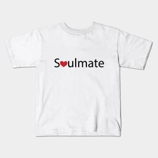 Soulmate artistic typography design Kids T-Shirt